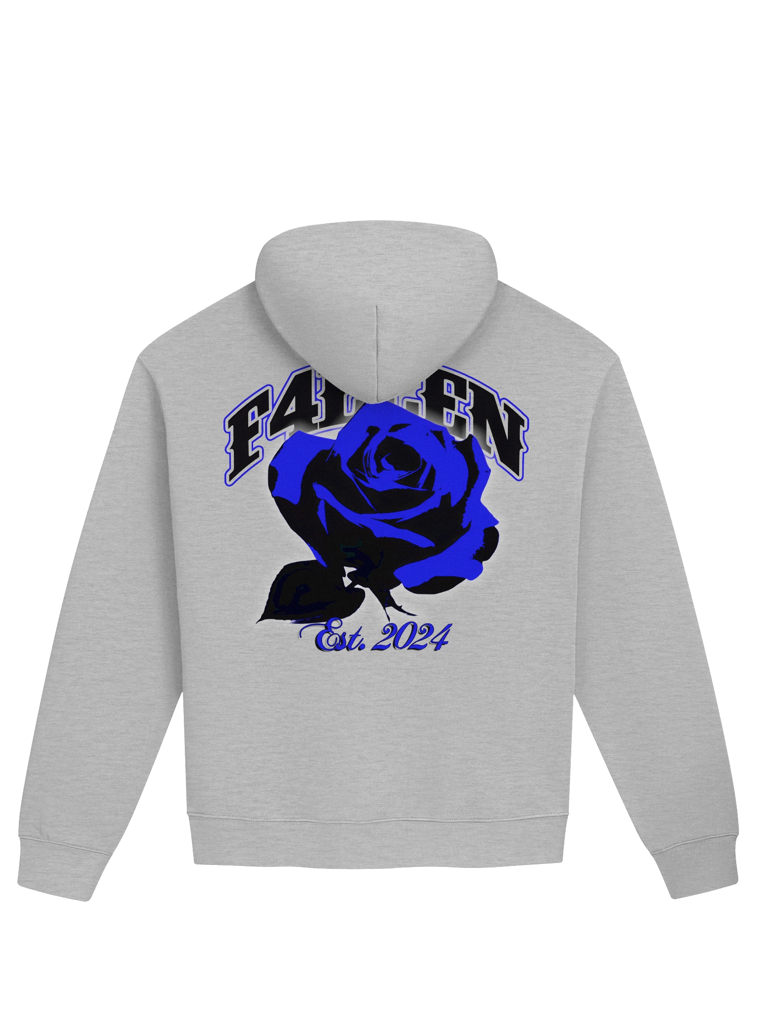 F4LLEN Blue Flower Hoodie [ White ] product image (2)