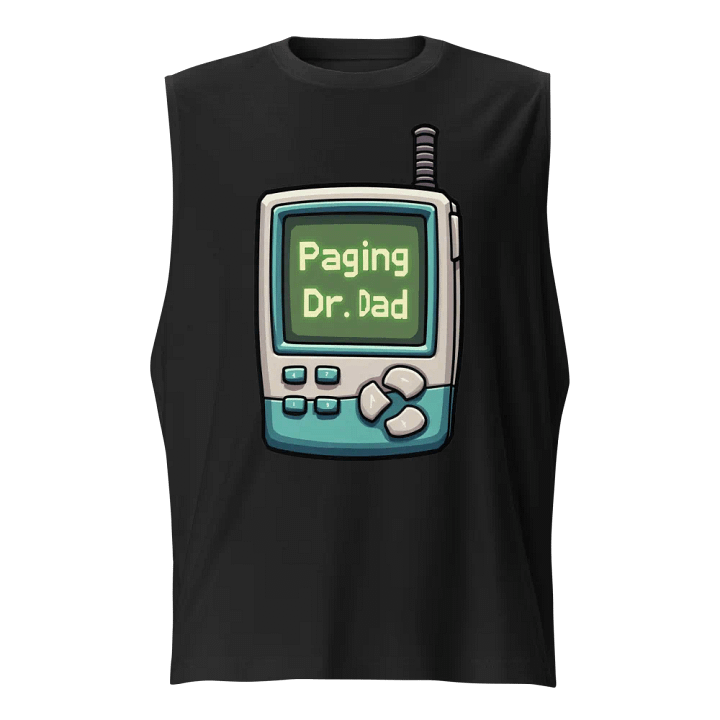 Dr. Dad Cartoon Pager Muscle Tank product image (1)