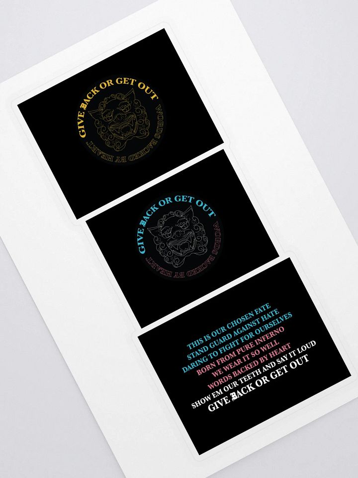 Logo and Mantra sticker set product image (1)
