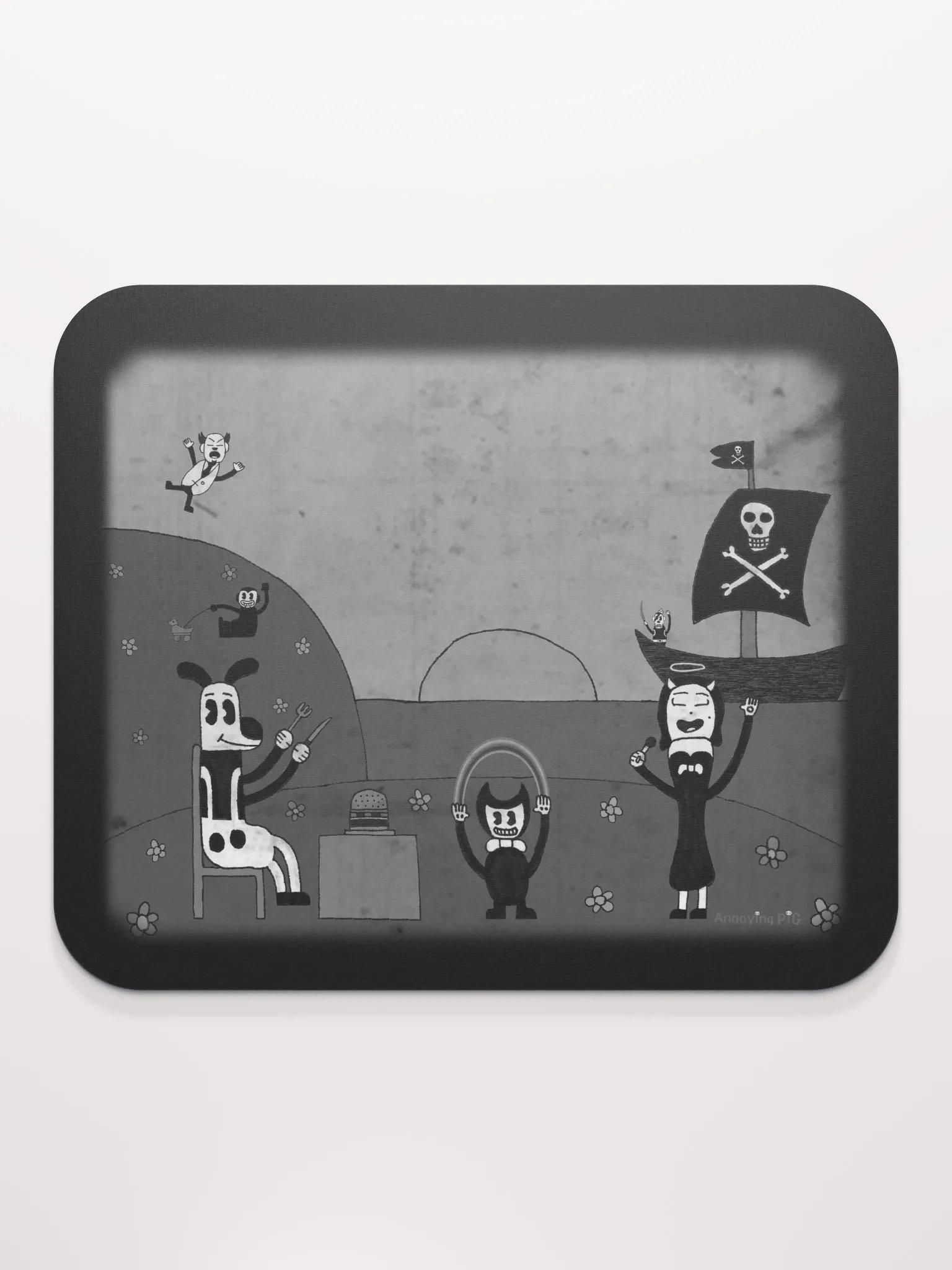 Bendy & Friends Mousepad (Black & White) product image (2)