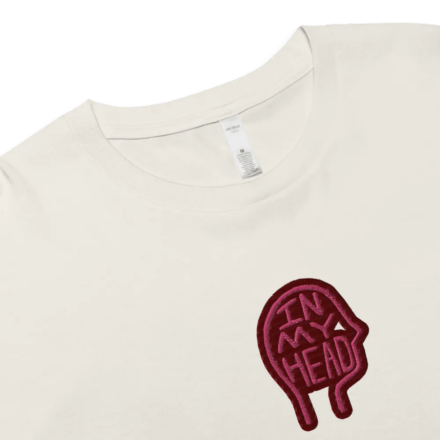 In My Head (rose design) embroidered cotton crop top product image (2)