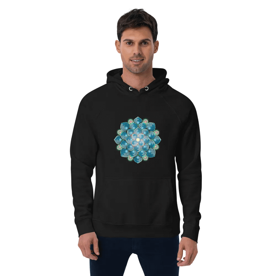 Summer Rain Mandala Unisex Eco Hoodie product image (8)