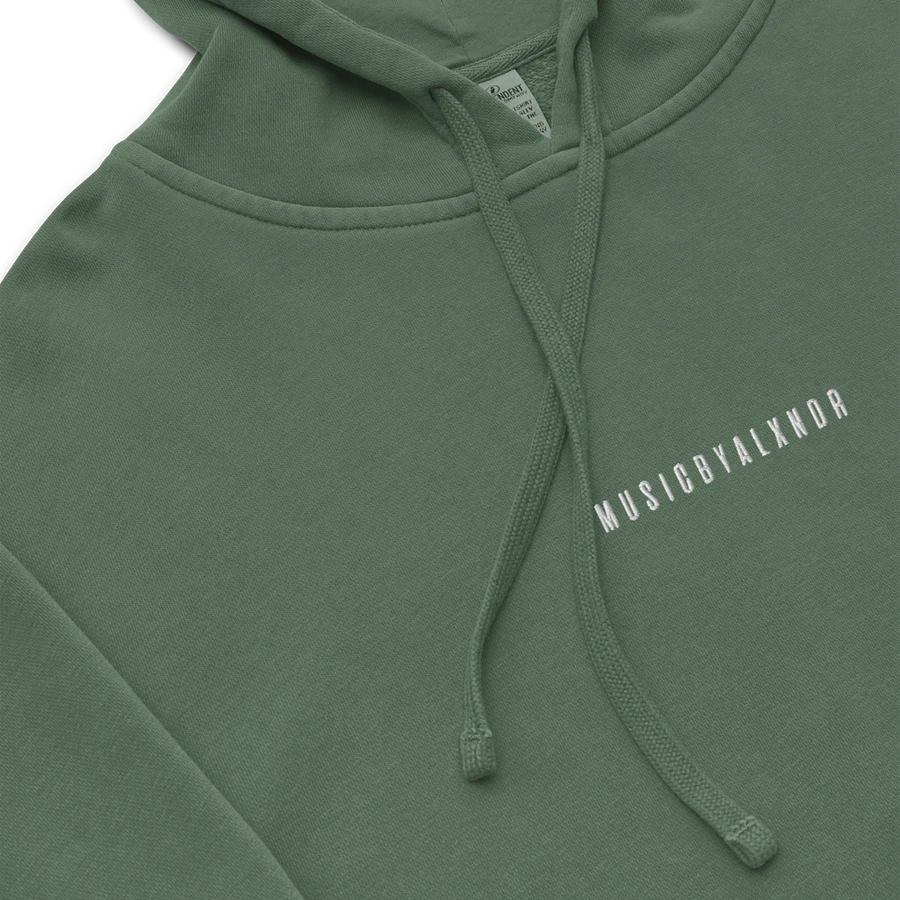 MusicByALXNDR Minimal Logo Hoodie - Pigment Dyed product image (10)