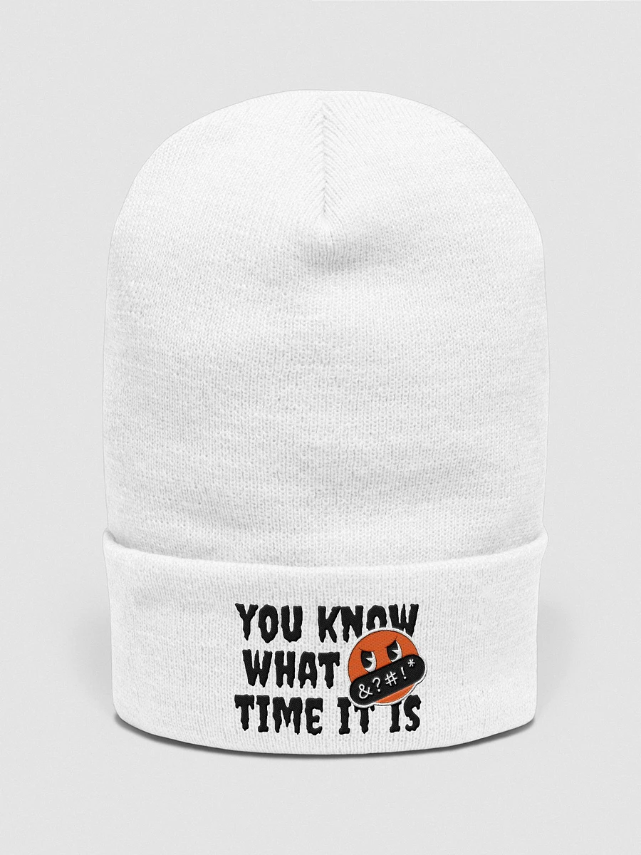 Screaming My Head Off Beanie (White) product image (3)