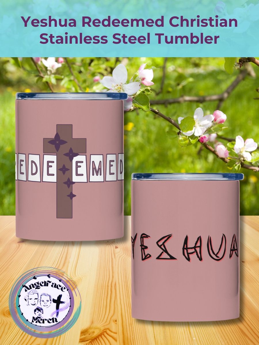 Yeshua Redeemed Christian Stainless Steel Tumbler product image (1)