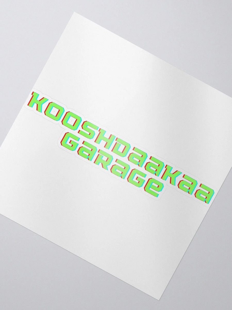 Kooshdaakaa Garage Kiss Cut Sticker product image (2)