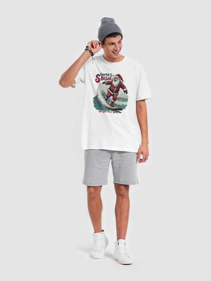 Santa's On Break Surfing T-Shirt product image (1)