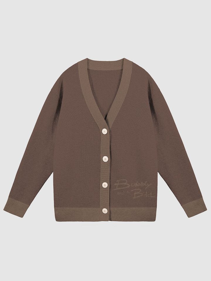 Bubbly and a B*tch (sm. duotone brown) knitwear cardigan product image (1)