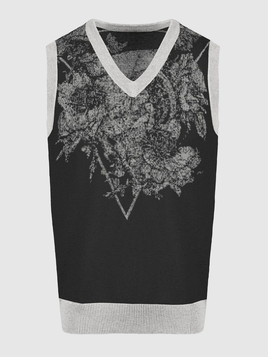 Skull Blossom Knitted V-Neck Vest product image (3)