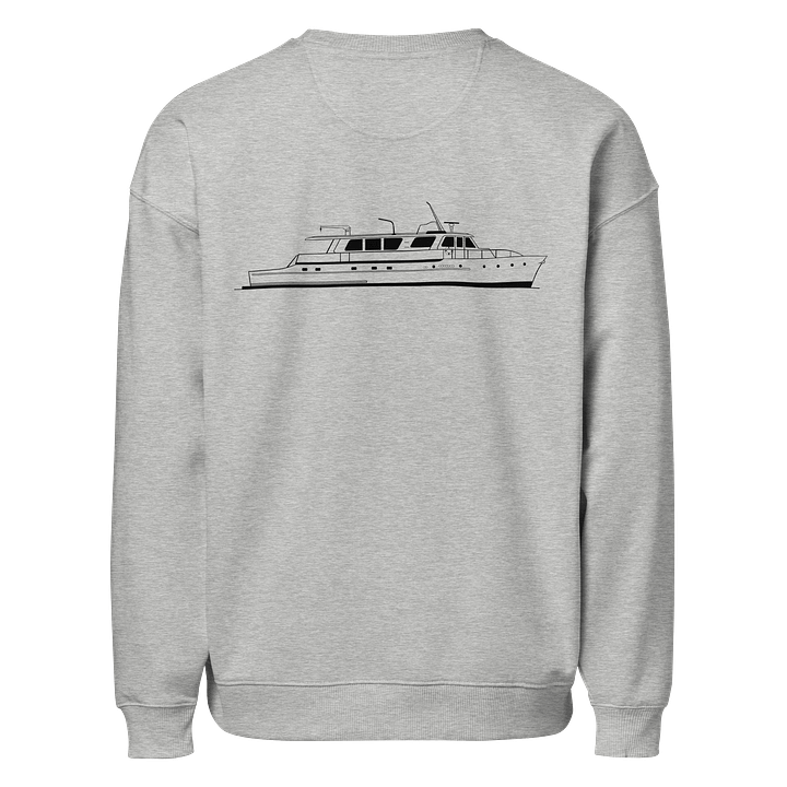 "M/Y Tangaroa" Organic Oversized Sweatshirt – Relaxed Fit, Built to Last (Light Colours) product image (2)