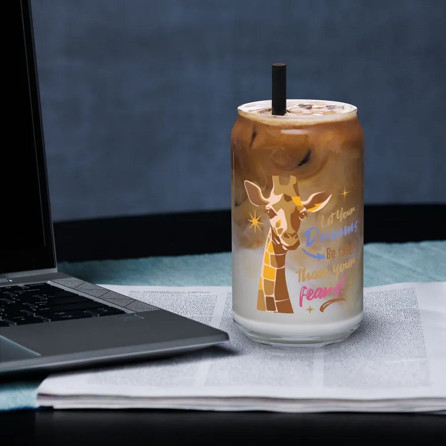 Let your dreams be taller than your fears Glass Can product image (33)