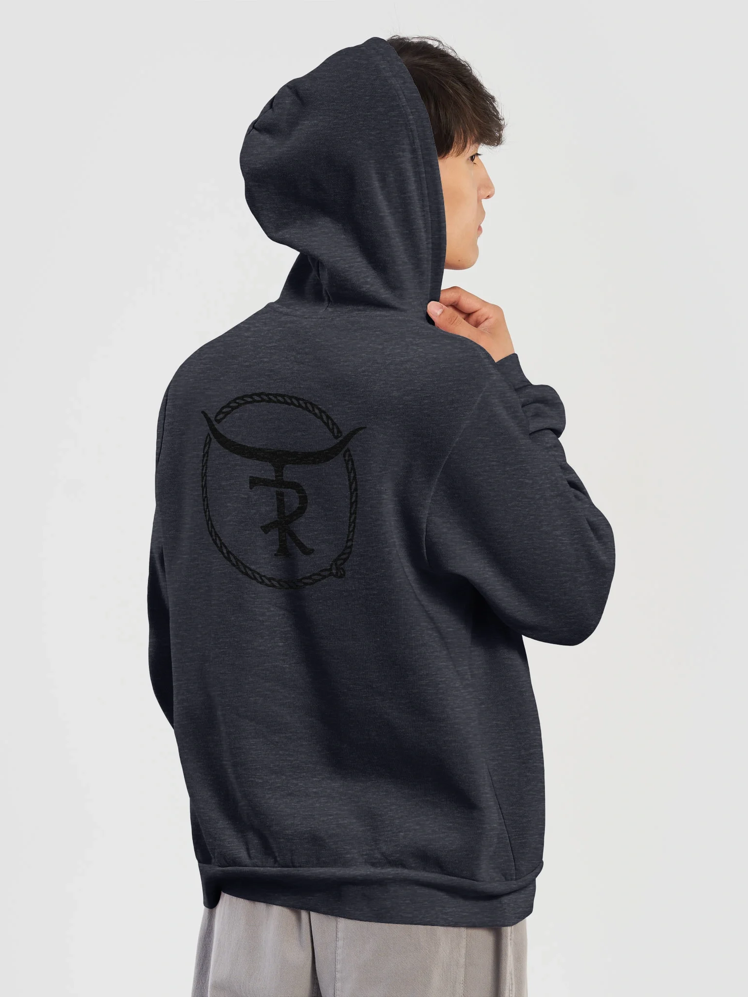 Black "TR" Branding Iron Logo Supersoft Hoodie product image (26)