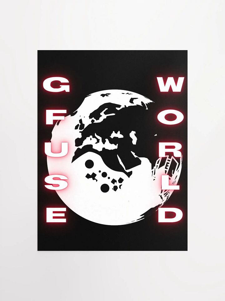 GFuse World Poster | Black Red product image (2)