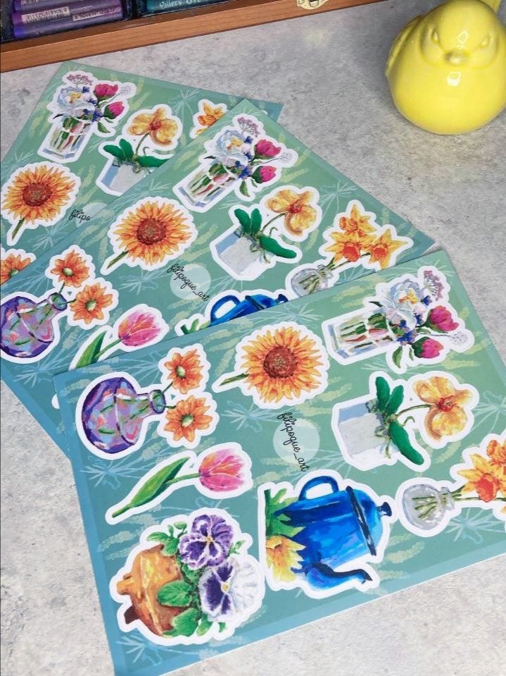 Vynyl stickers on sheets product image (1)