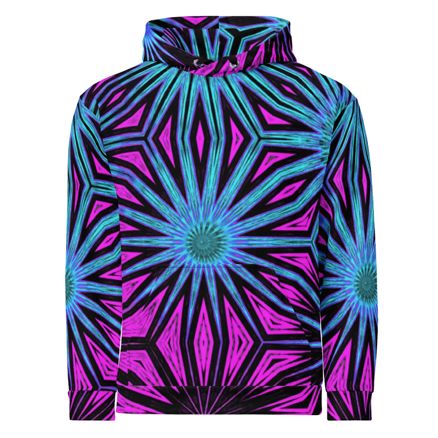 Abstract Modern Colourful Circles Unisex Pull Over Hoodie product image (5)