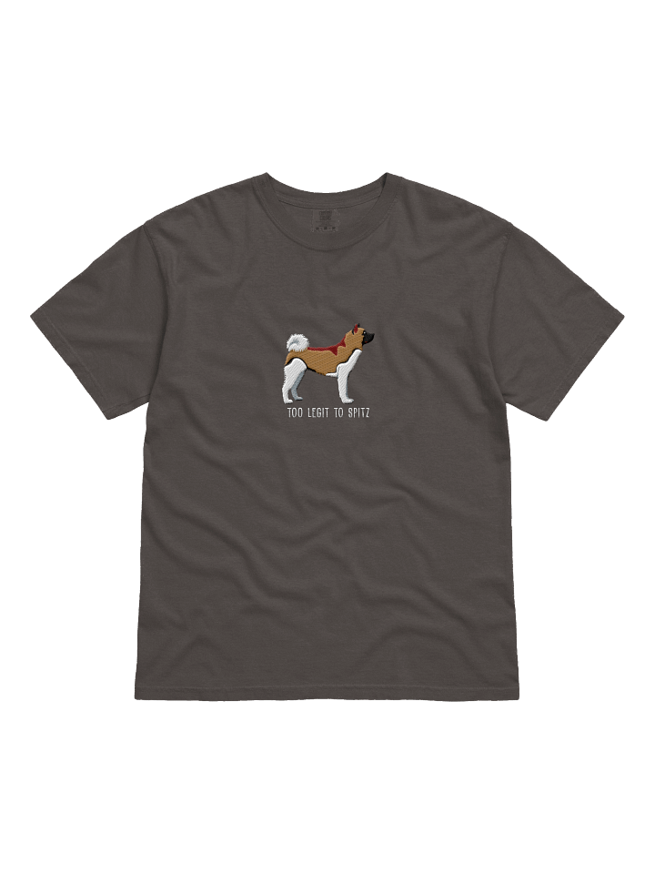 Too Legit to Spitz T-Shirt(Embroidered) of an American Akita(Brown) product image (6)