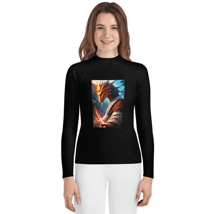 Flame Samurai Youth Rash Guard product image (1)