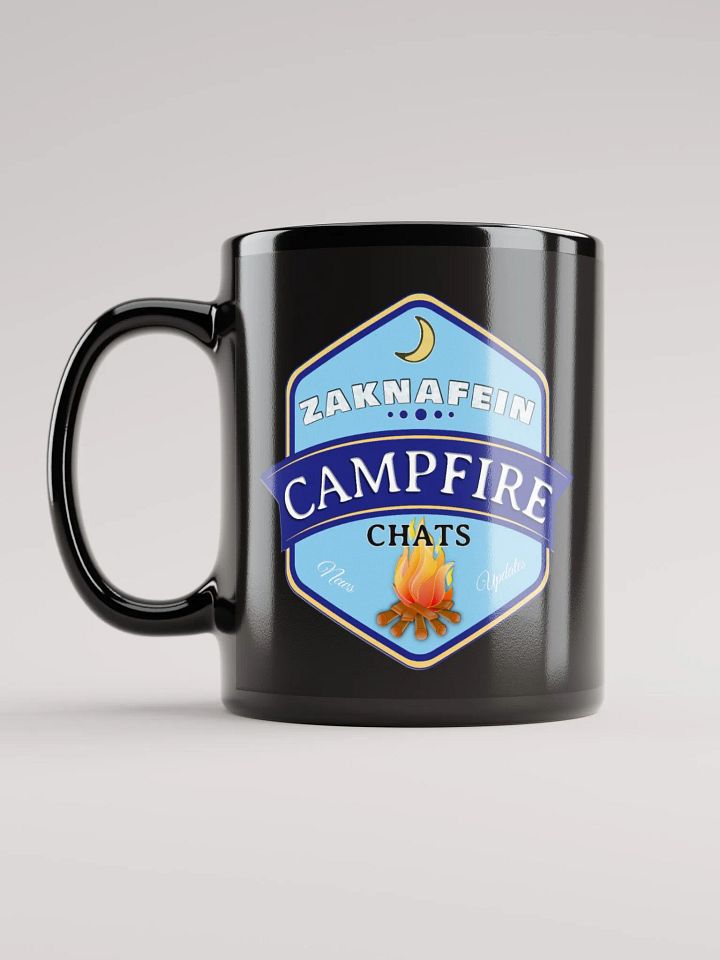 Zaknafein Camp Fire Chats Black Ceramic Mug product image (1)