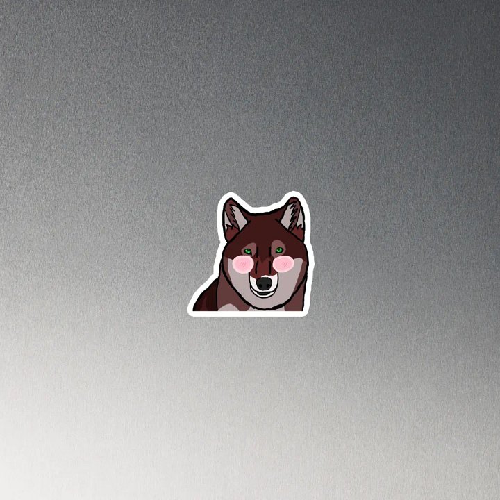 Wolf Blush Magnet product image (2)