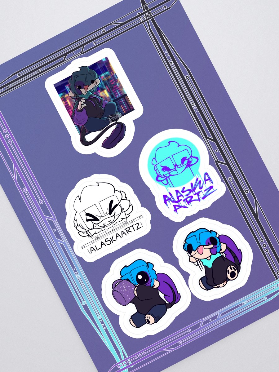 Alaskaartz sticker sheet product image (1)