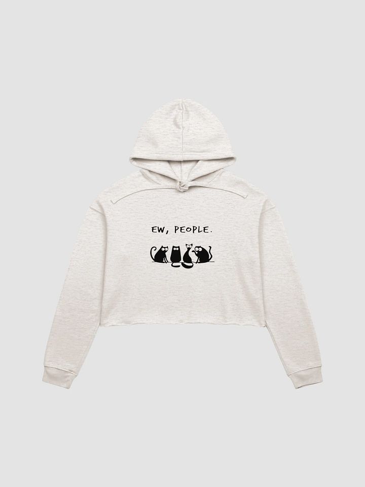 Cats Attitude Crop Hoodie product image (2)