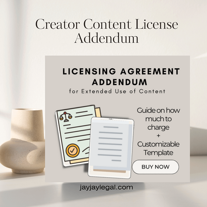 Creator Content License Addendum product image (1)