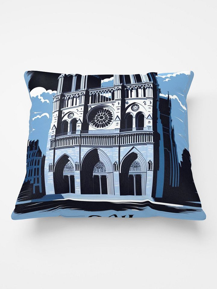 Notre Dam Illustration Pillow product image (2)