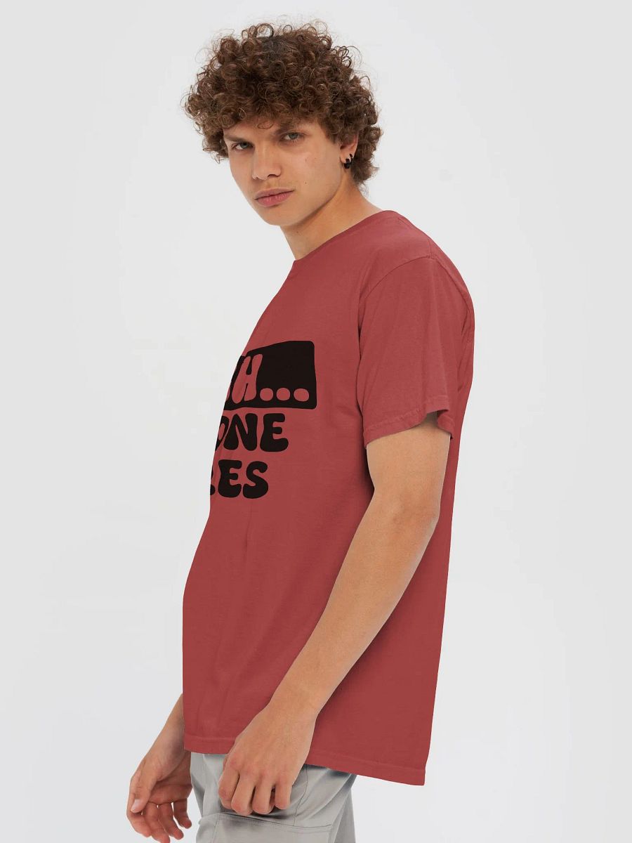 SHHH... No One Cares |Inky Black Comfort: Garment-Dyed T-Shirt product image (2)
