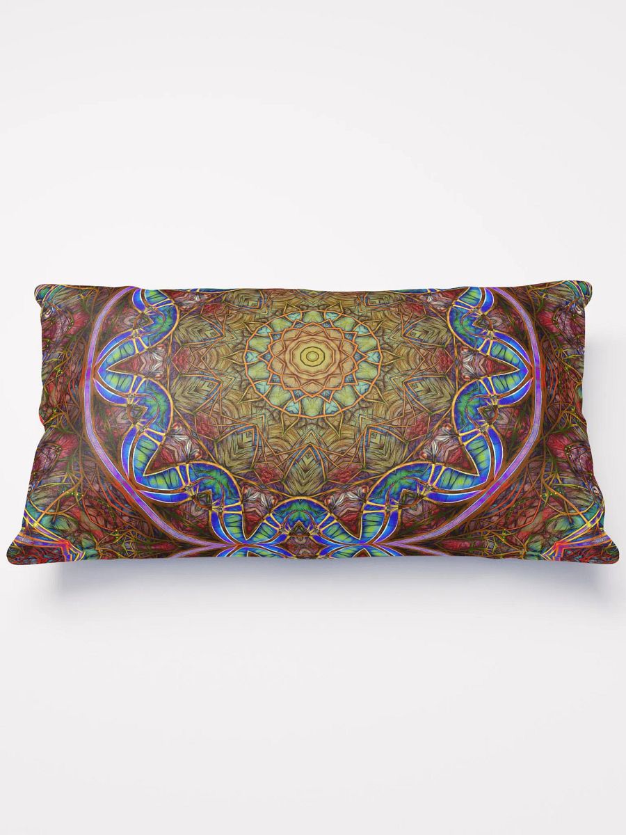Blue and Pink Windy Abstract Throw Pillow product image (3)
