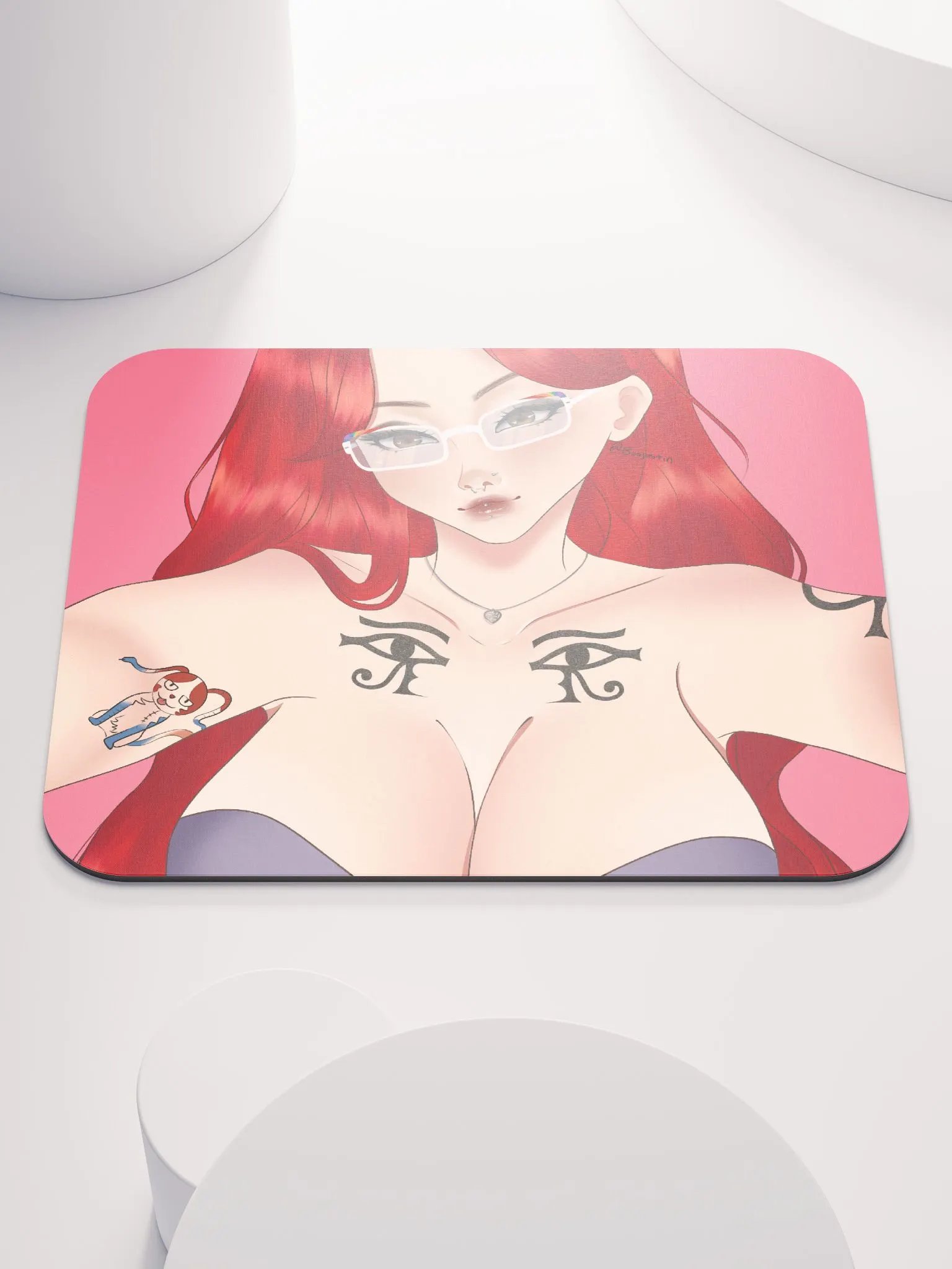 Elfin Hug Mousepad Art by Boojustin on Twitch!!! product image (1)