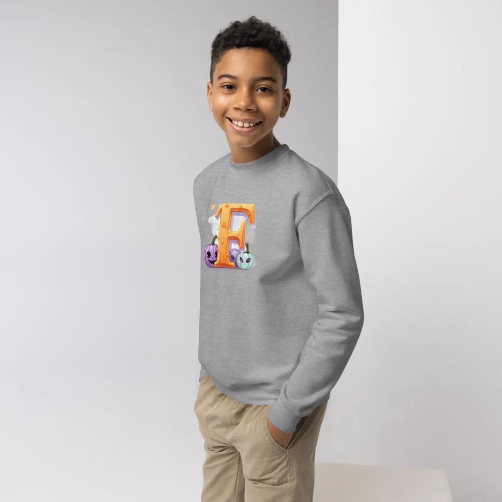 Cute Halloween Monogram Letter F Sweatshirt product image (4)