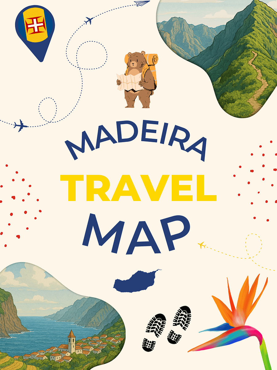 Madeira Travel Map - The Best Things To Do in Madeira product image (1)