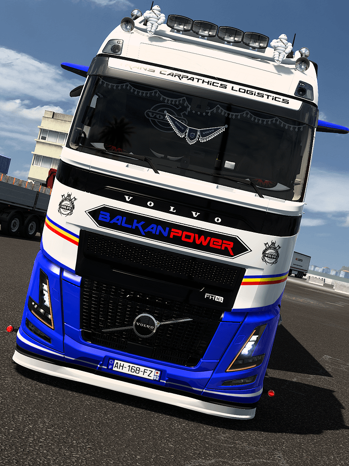 ETS2 Skin - Volvo FH6 Aero XL Trans Carpathic Logistics & Schwarzmüller Trailer Skin 8K product image (2)