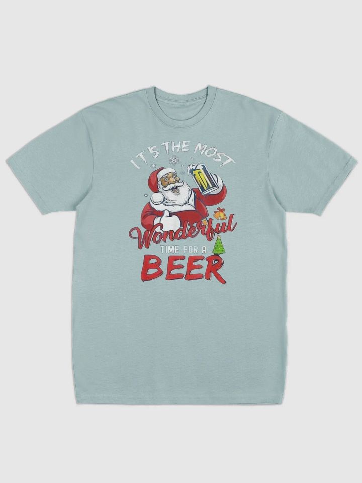 Santa’s Holiday Cheers Cotton Heritage Men's Premium Heavyweight Tee product image (1)