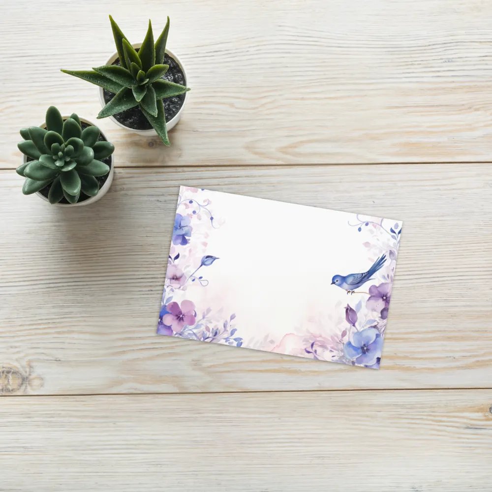 All-Occasion Greeting Card: Watercolor Bird and Blossoms product image (7)