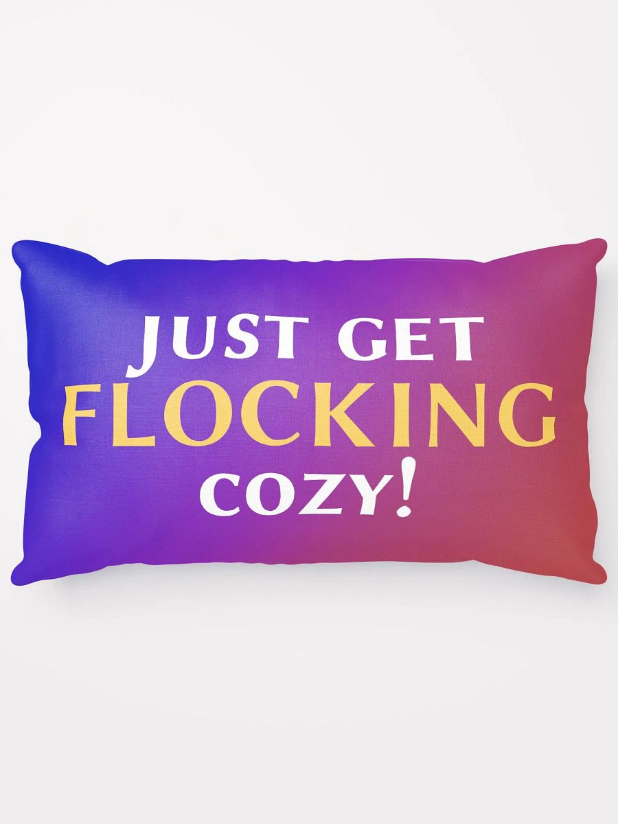 Just get cozy Flocker pillow product image (5)