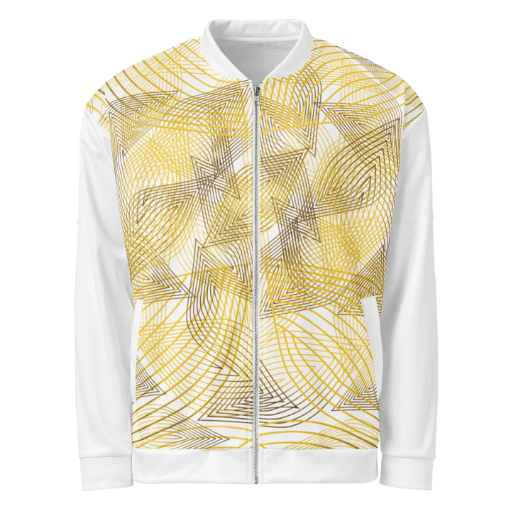 Jacket with golden lines and leaf design product image (1)