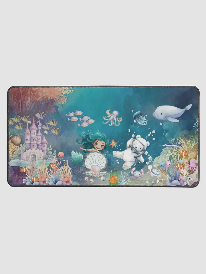 Meeting Mermaid Desk Mat | Underwater Wonderland product image (1)
