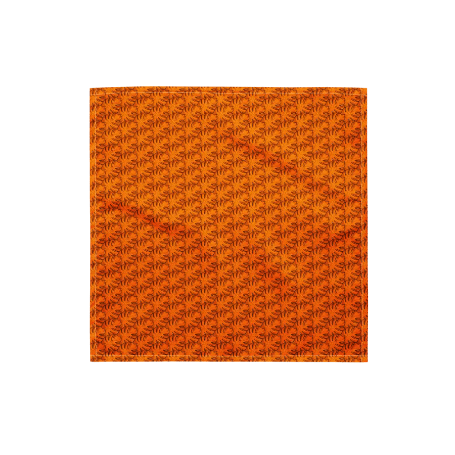 Orange Monstera Bandana product image (6)