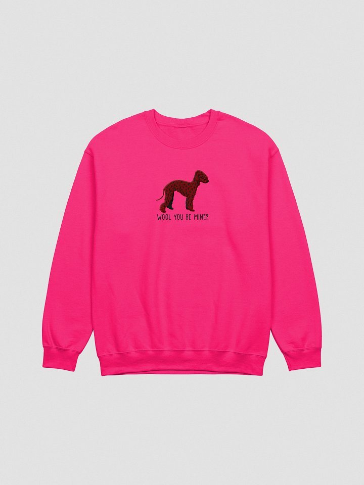 Wool You Be Mine? Sweatshirt (Embroidered) of a Bedlington Terrier(Liver) product image (4)
