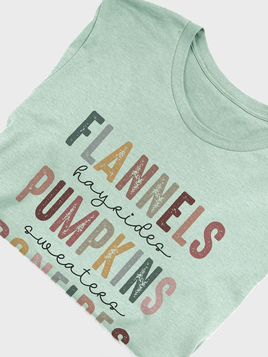 Flannels Pumpkins Bonfires Tee product image (4)