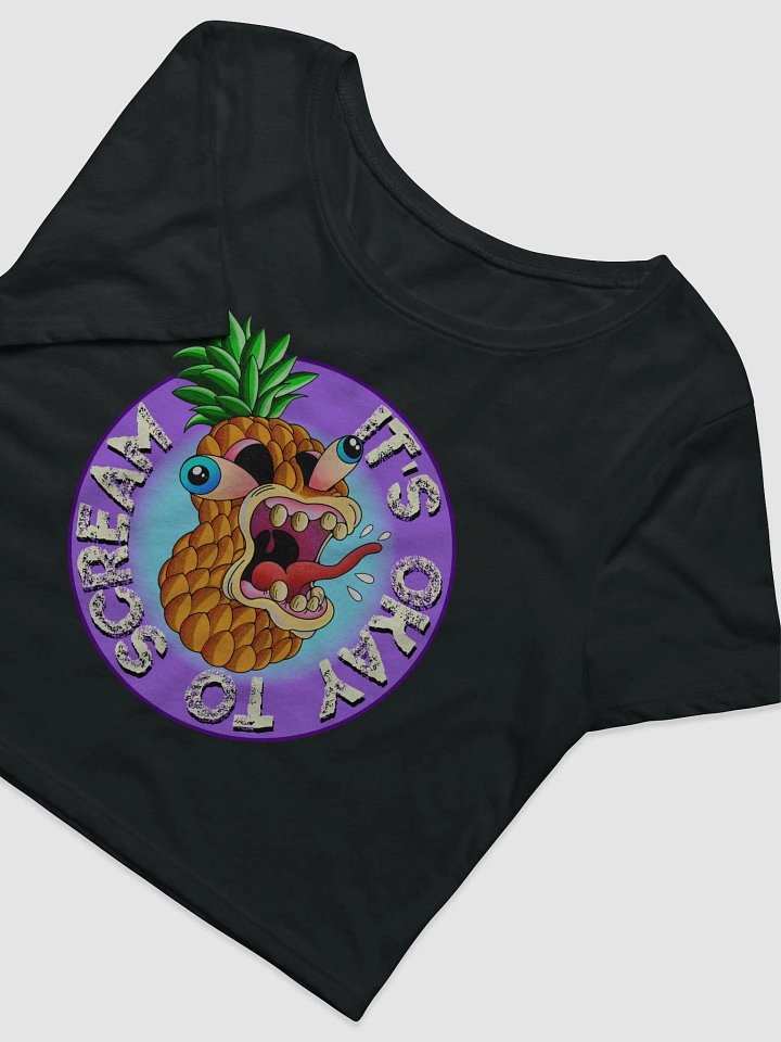 Please Scream: Bella+Canvas Women's Crop Tee product image (2)