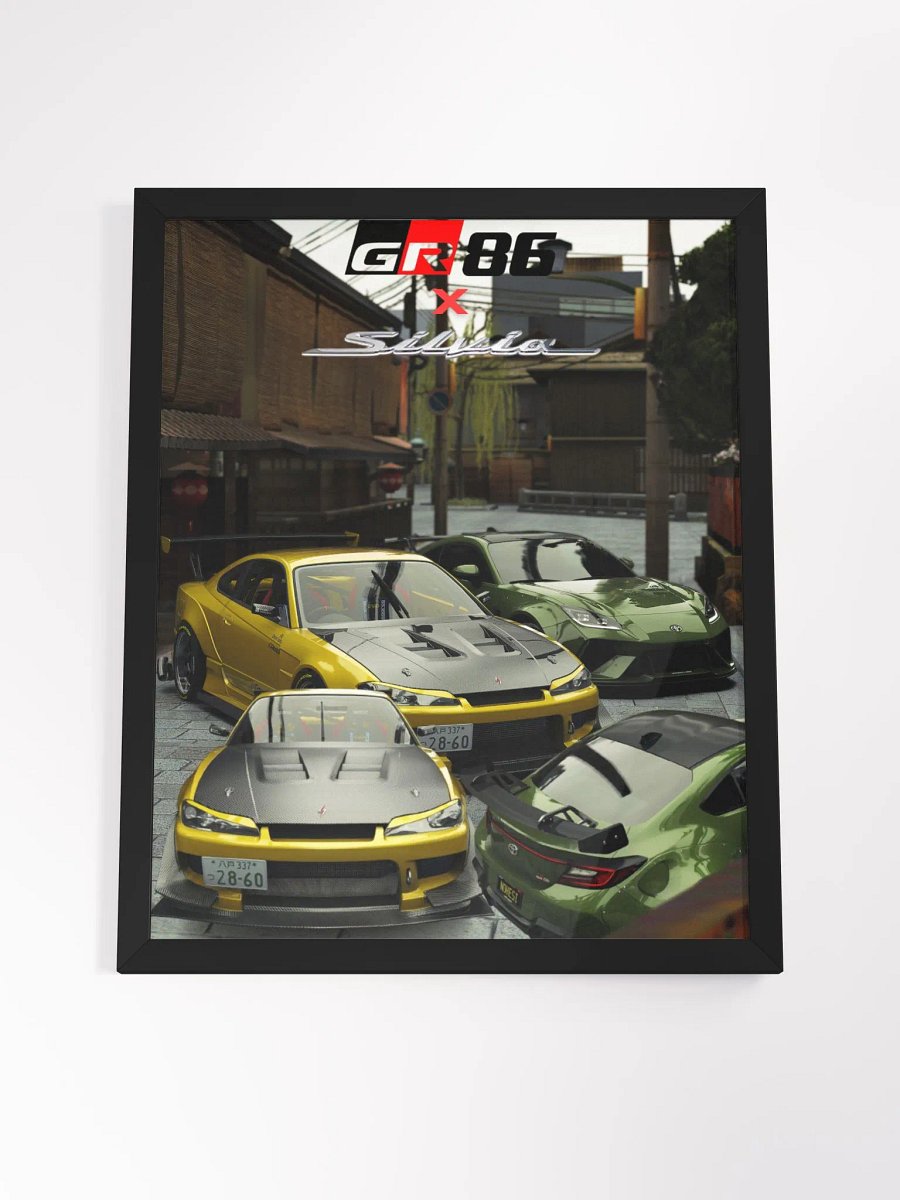 JDM Legends S15 X GR86 Framed Poster product image (4)