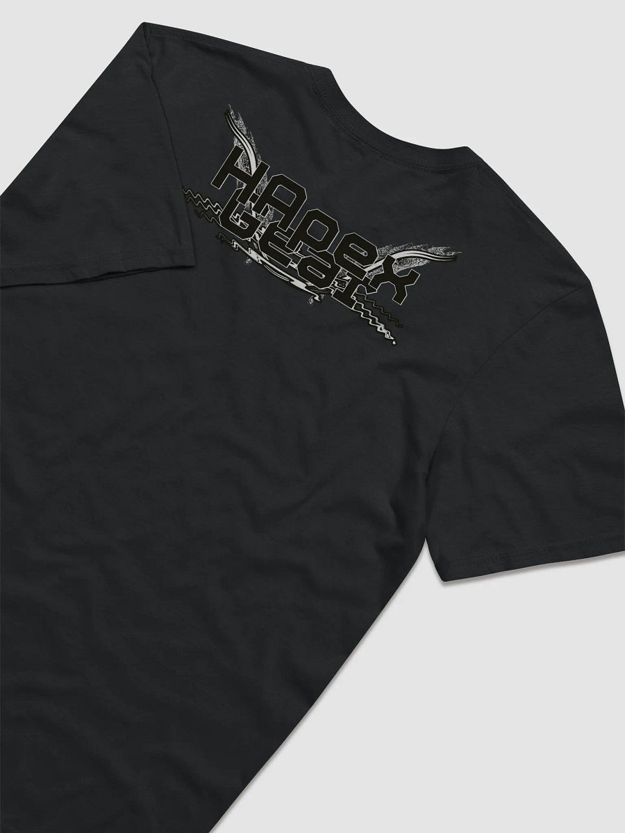 Lightweight Fashion Short Sleeve T-Shirt - Black HApex Gear White Logo product image (4)
