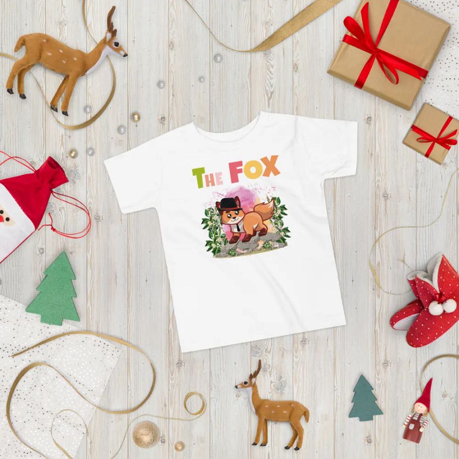 The Fox Colorful Funny Cute Bella +Canvas Toddler T-Shirt – Funny Shirt, Best Gift for Kids product image (7)