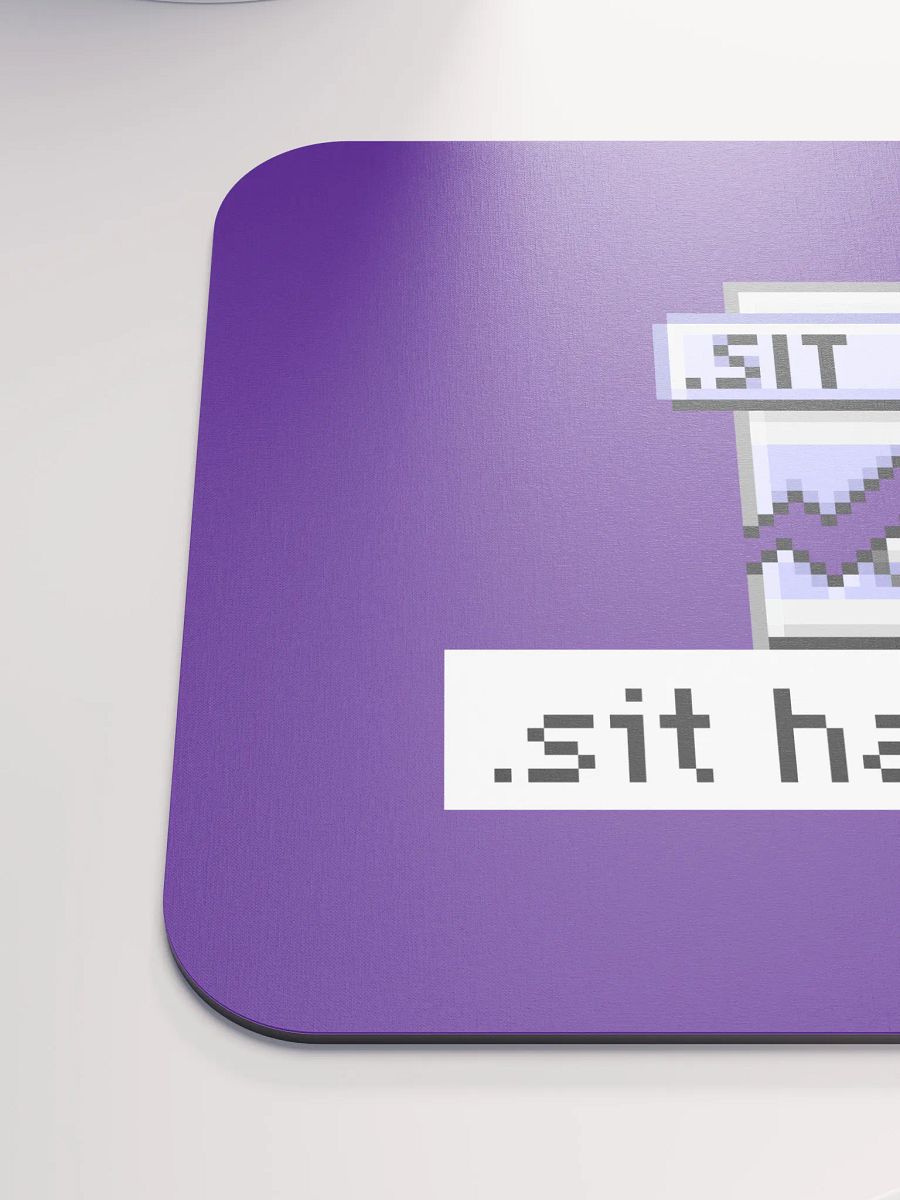 Sit Happens Mouse Pad (Purple) product image (6)