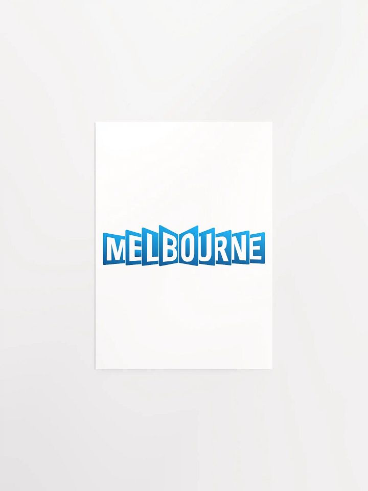 3D Melbourne Blue Poster product image (9)