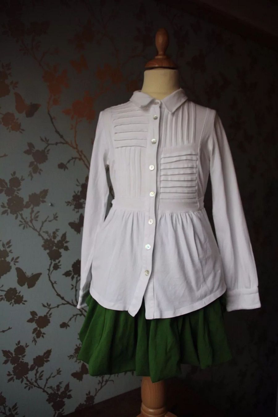 SALE Jottum skirt + longsleeve green sz 140/146/152 - 10/11/12 yrs excel vintage product image (1)
