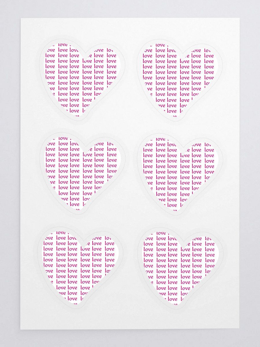 LOVE TEXT PINK ON WHITE product image (3)
