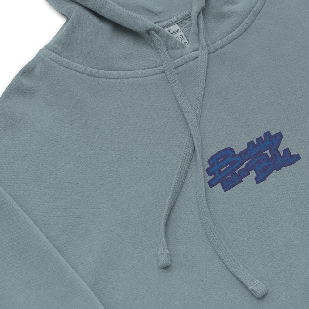 Bubbly and a B*tch (C. lake design) embroidered pigment-dyed hoodie product image (1)